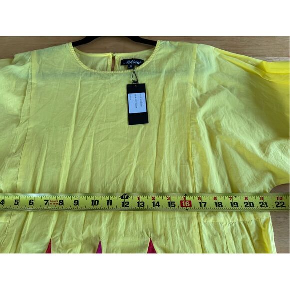 Athina Mini Rainbow Flowy Dress NWT Size Medium - Picture 9 of 13